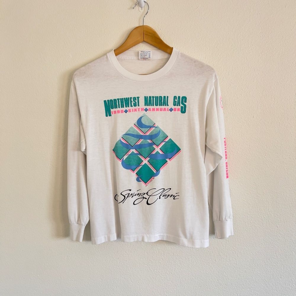 Vintage Northwest Natural Gas Annual 8K Long Sleeve Shirt